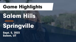 Salem Hills  vs Springville  Game Highlights - Sept. 5, 2023