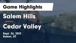 Salem Hills  vs Cedar Valley  Game Highlights - Sept. 26, 2023