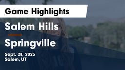 Salem Hills  vs Springville  Game Highlights - Sept. 28, 2023