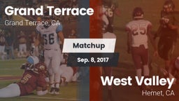 Matchup: Grand Terrace High vs. West Valley  2017