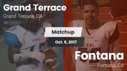 Matchup: Grand Terrace High vs. Fontana  2017