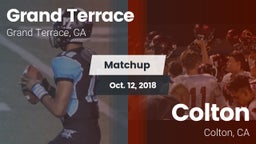 Matchup: Grand Terrace High vs. Colton  2018