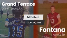 Matchup: Grand Terrace High vs. Fontana  2019