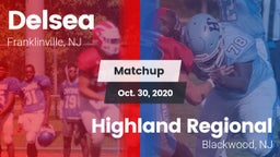 Matchup: Delsea  vs. Highland Regional  2020