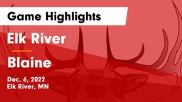 Elk River  vs Blaine  Game Highlights - Dec. 6, 2022