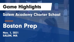 Salem Academy Charter School vs Boston Prep Game Highlights - Nov. 1, 2021