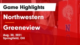 Northwestern  vs Greeneview  Game Highlights - Aug. 30, 2021