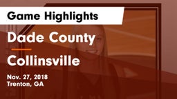 Dade County  vs Collinsville  Game Highlights - Nov. 27, 2018