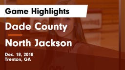 Dade County  vs North Jackson  Game Highlights - Dec. 18, 2018