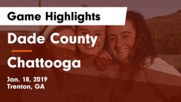 Dade County  vs Chattooga  Game Highlights - Jan. 18, 2019