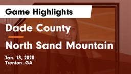 Dade County  vs North Sand Mountain Game Highlights - Jan. 18, 2020