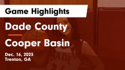 Dade County  vs Cooper Basin Game Highlights - Dec. 16, 2023