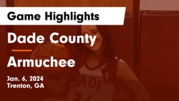 Dade County  vs Armuchee  Game Highlights - Jan. 6, 2024