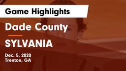 Dade County  vs SYLVANIA Game Highlights - Dec. 5, 2020