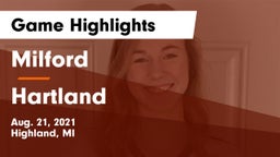 Milford  vs Hartland Game Highlights - Aug. 21, 2021