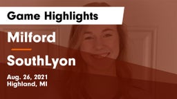 Milford  vs SouthLyon Game Highlights - Aug. 26, 2021