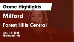 Milford  vs Forest Hills Central  Game Highlights - Oct. 14, 2023