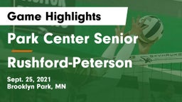 Park Center Senior  vs Rushford-Peterson  Game Highlights - Sept. 25, 2021
