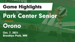 Park Center Senior  vs Orono  Game Highlights - Oct. 7, 2021