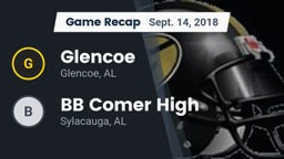 Recap: Glencoe  vs. BB Comer High 2018