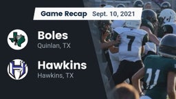 Recap: Boles  vs. Hawkins  2021