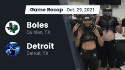 Recap: Boles  vs. Detroit  2021