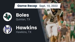 Recap: Boles  vs. Hawkins  2022