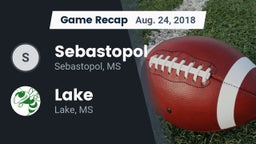 Recap: Sebastopol  vs. Lake  2018