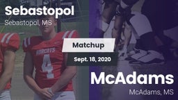 Matchup: Sebastopol High vs. McAdams  2020