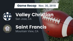 Recap: Valley Christian  vs. Saint Francis  2018