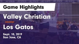 Valley Christian  vs Los Gatos  Game Highlights - Sept. 10, 2019