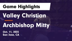 Valley Christian  vs Archbishop Mitty  Game Highlights - Oct. 11, 2023