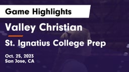 Valley Christian  vs St. Ignatius College Prep Game Highlights - Oct. 25, 2023