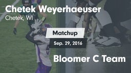 Matchup: CWHS vs. Bloomer C Team 2016