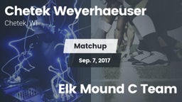Matchup: CWHS vs. Elk Mound C Team 2017