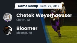 Recap: Chetek Weyerhaeuser  vs. Bloomer  2017