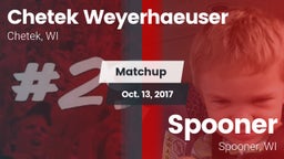 Matchup: CWHS vs. Spooner  2017