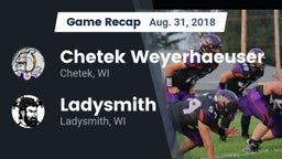 Recap: Chetek Weyerhaeuser  vs. Ladysmith  2018