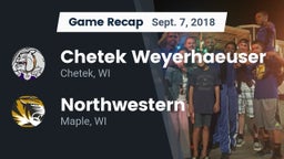 Recap: Chetek Weyerhaeuser  vs. Northwestern  2018