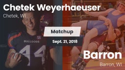 Matchup: CWHS vs. Barron  2018