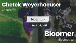 Matchup: CWHS vs. Bloomer  2018
