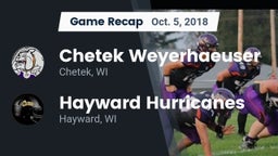 Recap: Chetek Weyerhaeuser  vs. Hayward Hurricanes  2018
