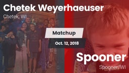 Matchup: CWHS vs. Spooner  2018