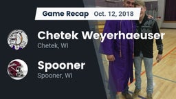Recap: Chetek Weyerhaeuser  vs. Spooner  2018