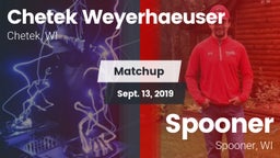 Matchup: CWHS vs. Spooner  2019