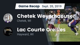 Recap: Chetek Weyerhaeuser  vs. Lac Courte Oreilles  2019