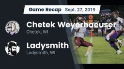 Recap: Chetek Weyerhaeuser  vs. Ladysmith  2019