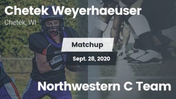 Matchup: CWHS vs. Northwestern C Team 2020