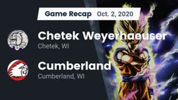 Recap: Chetek Weyerhaeuser  vs. Cumberland  2020