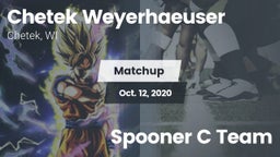 Matchup: CWHS vs. Spooner C Team 2020